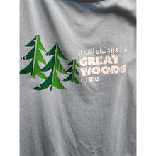 Load image into Gallery viewer, "It Will Always Be Great Woods To Me" Women's Blue Spaghetti Strap Tank Error