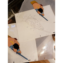Load image into Gallery viewer, Lot of 11 Pencil &amp; 11 Paint CONAN THE ADVENTURER Cartoon Animation 10x12.5" Cels