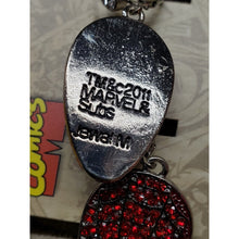 Load image into Gallery viewer, Marvel Comics "SPIDER-MAN Mask" Simulated Ruby Red Pave, Leverback EARRINGS