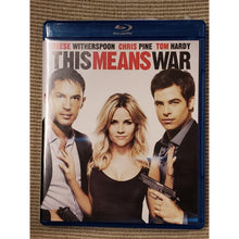 Load image into Gallery viewer, This Means War [Blu-ray Movie Disc] Reese Witherspoon, Tom Harry, Chris Pine