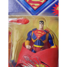 Load image into Gallery viewer, 1996 Kenner Superman Deluxe Vision Blast Action Figure from WB Animated Show