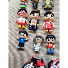 Load image into Gallery viewer, Ryans World Action Figures Lot 13, 12 Various Figures Dolls And 1 Cycle. Loose