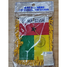 Load image into Gallery viewer, GUINEA BISSAU MINI BANNER FLAG 4 x 6" with BRASS STAFF &amp; SUCTION CUP - NEW