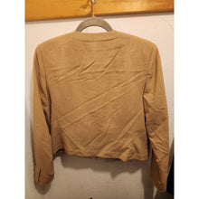 Load image into Gallery viewer, Women's, Harve Benard. Tan Blazer Cropped Structured, size 6, Pre Owned VF