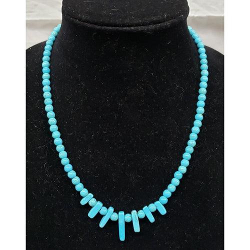 Full Length Constituted Howlite Necklace. Adjustable to 20