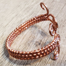 Load image into Gallery viewer, Hand Woven, Nickel Free Copper Wrapped Bracelet