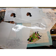 Load image into Gallery viewer, Lot of Over 25 Pieces CONAN THE ADVENTURER Cartoon Animation Pencil &amp; Paint Cels