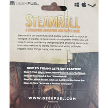 Load image into Gallery viewer, STEAMROLL (SteamPunk puzzle game) - Steam Downloadable Game -Key Card, Geek Fuel Exclusive