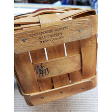 Load image into Gallery viewer, Longaberger 1993 Inaugural Basket &amp; Liner 5x5x4” Great/Excellent condition