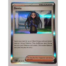 Load image into Gallery viewer, Pokémon TCG Geeta 188/197 Scarlet &amp; Violet - Obsidian Flames LP Holo Card Rare