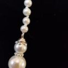 Load image into Gallery viewer, Hand Knotted Pearl 36" Lariat style Necklace