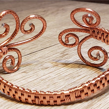 Load image into Gallery viewer, Hand Woven, Nickel Free Coppet Wrapped Bracelet