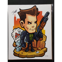 Load image into Gallery viewer, The Terminator 8" x 10" Art Print by Denzell Draws Signed of 2500 W/ COA, Bam!