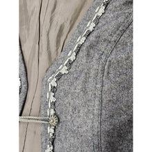 Load image into Gallery viewer, Vintage 2-Piece Trachten Alpine Boiled Wool Vest &amp; Skirt Suit - Heathered Gray