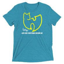 Load image into Gallery viewer, "Pussywhipped" Tri-Blend Cats Rule Everything Around Me T-Shirt. Wu Tang Clan Inspired, C.R.E.A.M. Logo