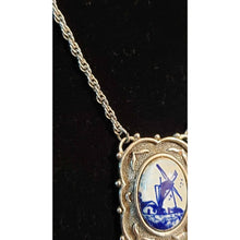 Load image into Gallery viewer, Vintage 1977 Sarah Coventry Windmill Pendant, on Chain Necklace with Spring Ring Clasp