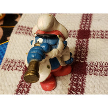 Load image into Gallery viewer, Captian Papa Smurf 20141 Peyo Schleich Vintage 1982 PVC Figurine TV Cartoon Toy