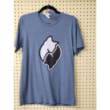 Load image into Gallery viewer, Medium &quot;Pussywhipped&quot; Short Sleeve Cat Lover T-Shirt, Yin-Yang Logo On Slate