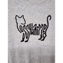 Load image into Gallery viewer, Medium &quot;PussyWhipped&quot; Cat Lover, No Boundaries Women&#39;s Short Sleeve Gray T-Shirt