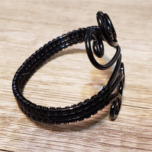 Load image into Gallery viewer, Hand Woven, Black Coated Aluminum &amp; Copper Wire