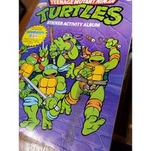 Load image into Gallery viewer, Vintage 1989 TMNT Teenage Mutant Ninja Turtles Sticker Activity Album Book, New