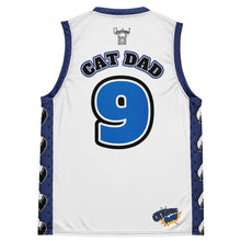 Load image into Gallery viewer, "PussyWhipped" CAT DAD. #9 Recycled Unisex 'Home Game' Basketball Jersey
