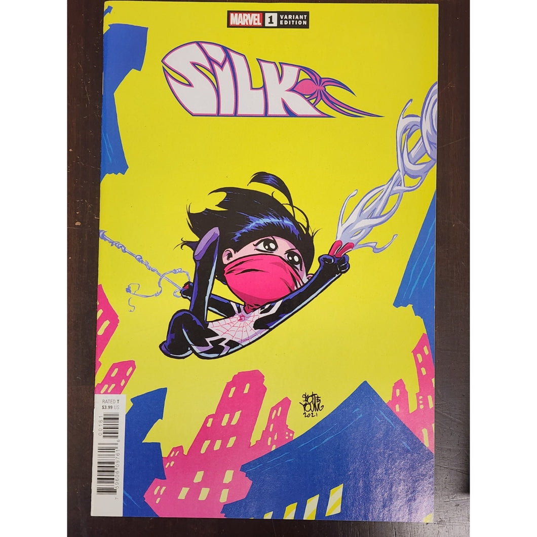 Silk #1 (2021 Marvel Comics) Asian Spider Skottie Young Variant Cover VG/NM.