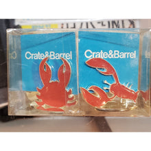 Load image into Gallery viewer, Crate &amp; Barrel, Meryl Waltz, Placecard Holders. Pack Of 4, 2 Lobsters &amp; 2 Crabs