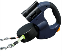 Load image into Gallery viewer, Dual Retractable Dog Leash