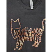 Load image into Gallery viewer, Medium &quot;Pussywhipped&quot;, Cat Lover T-Shirt, Kitten Logo, Tiger On Black