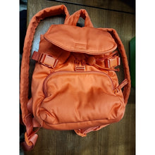 Load image into Gallery viewer, Vera Bradley Women's Cotton Utility Mini Backpack Purse Orange Bell Pepper