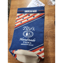 Load image into Gallery viewer, Brand New Tito's Vodka American Flag Drawstring Bottle Bag Embroidered USA Flag