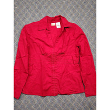 Load image into Gallery viewer, No Boundaries Red, Button Up Shirt Size Mediun Juniors Stretch