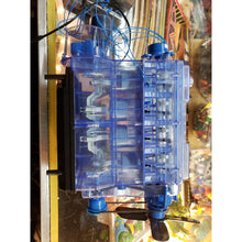 Load image into Gallery viewer, Vintage Smithsonian Motor Engine Model Blue for parts / fixed, as is. Untested
