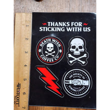 Load image into Gallery viewer, Death Wish Coffee Company Sticker Sheet