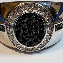 Load image into Gallery viewer, Size 12 Men's Rhodium &amp; Silvertone Ring with 1.4