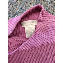 Load image into Gallery viewer, Pink Ribbed Turtleneck Womens Small Sweater Top By Worthington Essentials
