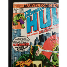 Load image into Gallery viewer, INCREDIBLE HULK # 204 - VG 4.0 - 1st APP OF KRONUS - 1976 HERB TRIMPE COVER