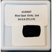 Load image into Gallery viewer, Blue Opal Oval .6 cts Loose AAA 5mm x 4mm Gemstone Pair (2 Pcs)