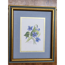 Load image into Gallery viewer, Watercolor VIOLETS by Carol L. McElderry Linkkila. Signed And Numbered Print