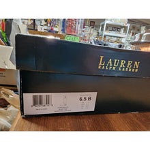 Load image into Gallery viewer, Ralph Lauren Jaden Black and Tan Riding Boot 6.5 With Polish, Brush &amp; Box