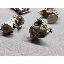 Load image into Gallery viewer, Lot Of 5 Small Pewter Statues, Various Size And Conditions, See Pictures.