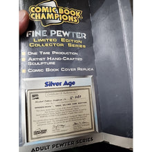 Load image into Gallery viewer, 1996 Spider-Man (1962) Silver Age Pewter Comic Book Champions Series Retired NEW