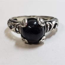 Load image into Gallery viewer, Size 6, Bali Legacy, Burmese Black Jade Ring