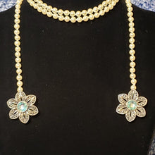 Load image into Gallery viewer, Hand Knotted Pearl 42" Lariat Necklace with Silver