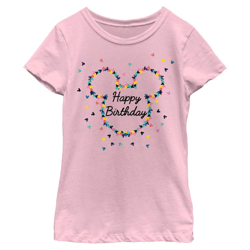 Girl's Disney Mouse Birthday Frame T-Shirt