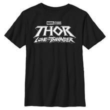 Load image into Gallery viewer, Boy&#39;s Marvel Black Logo T-Shirt