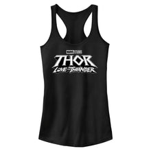 Load image into Gallery viewer, Junior&#39;s Marvel Black Logo Tank Top