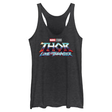 Load image into Gallery viewer, Junior&#39;s Marvel Thunder Logo Tank Top