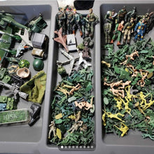 Load image into Gallery viewer, Army Toys 4 Lbs. Lot - Plastic Soldiers, Action Figures, Planes Accessories More